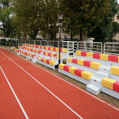 outdoor 3 row fixed grandstand seats benches for sport