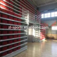 sport telescopic bleacher seat system